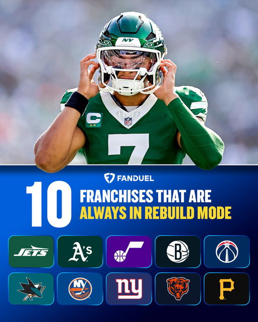 These teams live in a permanent rebuild 😬 