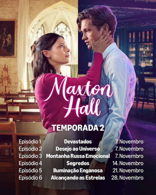 Trouxe o calendário dos episódios da 2ª temp. de Maxton Hall pra vcs. 🤲 Nesta sexta, só no Prime Video. 