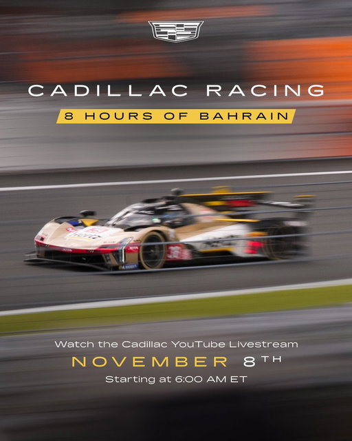 It’s the last race of season, and the last race for @JensonButton in his storied career. Don’t miss the action from 8 Hours of Bahrain, streaming live on the Cadillac YouTube channel November 8th at 6:00 am ET. #CadillacRacing #WEC #8HBahrain 