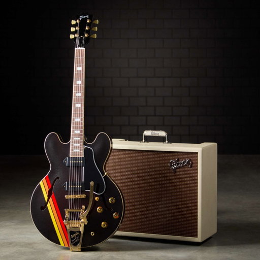 Gibson Mod™ Collection

Break the mold with our one-of-a-kind, customized guitars.

All Gibson guitars go through rigorous QC, but every once in a while, a guitar with outstanding playability and tone doesn’t quite meet the strict cosmetic standards at our craftories.

As part of our ongoing commitment to sustainability, these instruments are sent to the Mod Collection team to use as a blank canvas—and let their imaginations run riot. With a fresh batch of Gibson Mod Collection guitars dropping every week, act fast to get your hands on these one-of-a-kind guitars with unique hardware and electronics customizations, and the wildest finishes in Music City.

Shop the Mod Collection Here: https://ow.ly/QNgh50Xk1X5

This Mod Collection 2025 ES-330 has an Off Road Retro finish. The modifications consist of the Mod Collection-exclusive custom finish with a “Red Dot” Mod Collection decal, custom-painted Retro Splat Top Hat knobs in matching colors, gold hardware including a Tune-O-Matic™ bridge and Bigsby® vibrato tailpiece, and gold Gibson Deluxe tuners with vintage Keystone buttons. It weighs 7.15 pounds and comes with a hardshell case and two-year playability warranty.

#gibson #modcollection #theoriginal