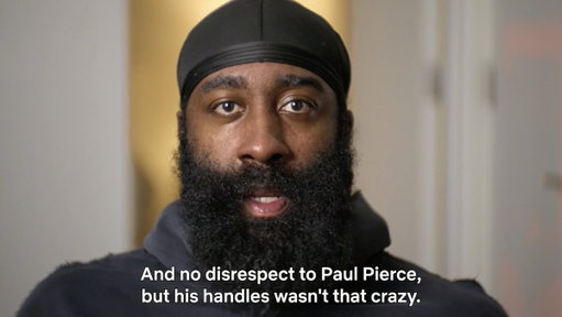 Paul Pierce: “You know, a lot of kids won’t even remember that [the step back] was my move.” 

James Harden: “And no disrespect to Paul Pierce, but his handles wasn’t that crazy.” 

📺 Starting 5: Season 2 