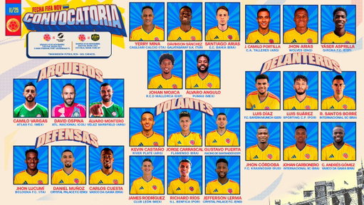 📋 ¡𝐋𝐢𝐬𝐭𝐨𝐬 𝐩𝐚𝐫𝐚 𝐮𝐧𝐚 𝐧𝐮𝐞𝐯𝐚 𝐜𝐢𝐭𝐚 𝐢𝐧𝐭𝐞𝐫𝐧𝐚𝐜𝐢𝐨𝐧𝐚𝐥!

Ellos son los 𝐜𝐨𝐧𝐯𝐨𝐜𝐚𝐝𝐨𝐬 por 𝐍𝐞́𝐬𝐭𝐨𝐫 𝐋𝐨𝐫𝐞𝐧𝐳𝐨 para la 𝐟𝐞𝐜𝐡𝐚 𝐅𝐈𝐅𝐀 de 𝐧𝐨𝐯𝐢𝐞𝐦𝐛𝐫𝐞 🆚 🇳🇿 y 🇦🇺

🔗 https://t.co/gAN40t9B1b

#LaSeleNosUne🇨🇴 
