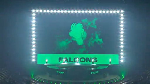 TI winners @FalconsEsport on our stage KAW KAW 🦅 