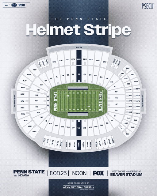 Find your section. Wear your color. Stripe the Stadium!

#WeAre x @beaver_stadium 