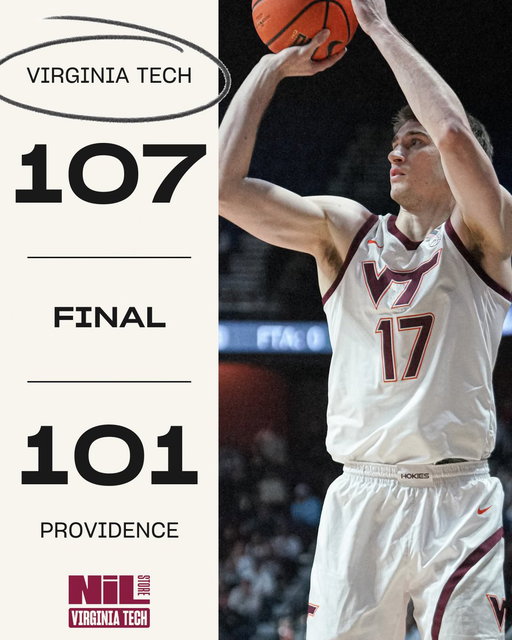It’s only NOVEMBER 😳

Hokies win a classic in Mohegan Sun 107-101 and Neo Avdalas proves why he’s a future lottery pick 