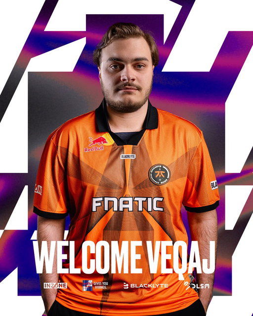 HE'S FINALLY HERE.

JOINING A TEAM FULL OF LEGACY TO CREATE HIS OWN.

FNATIC Veqaj 🧡 