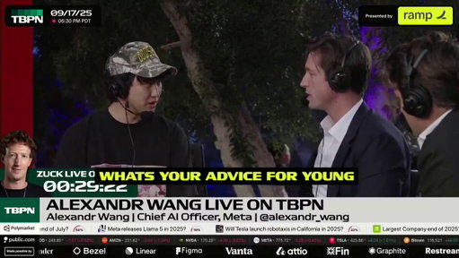 When we sat down with @alexandr_wang at Meta Connect 2025, he shared his advice for young people:

“If you’re 13 right now, you should spend all your time vibe coding. This is the Bill Gates, Mark Zuckerberg moment. The people who grow up with these tools will have an immense advantage in the future economy.”

From his appearance on the show in September.