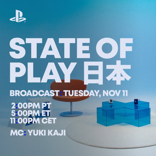 Tune in Tuesday at 2pm PT | 5pm ET for State of Play Japan, a special broadcast curated for gamers in Japan and Asia.

This episode is broadcast in Japanese with English subtitles https://t.co/o4bu46gzrw 