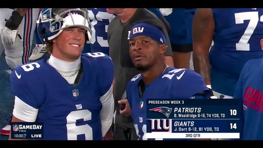Giants spread before Jameis Winston announced as QB1: +7

Giants spread after Jameis Winston announced as QB1: +7

Absolute needle mover.

