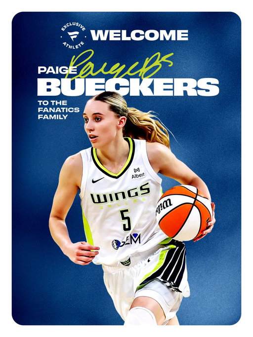 Your 2025 @WNBA Rookie of the
Year is officially a #FanaticsExclusive athlete! 🤩

@paigebueckers1 @DallasWings &amp;
@UConnWBB autographed memorabilia is now live on @Fanatics &amp; @WNBA Store! 🏀

>> https://t.co/6J83bLdXfc 