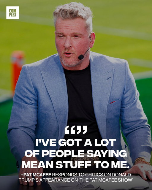 Pat McAfee addressed the critics for his interview with President Trump on the Veterans’ Day edition of ‘THE PAT MCAFEE SHOW’.

[via The Pat McAfee Show] 