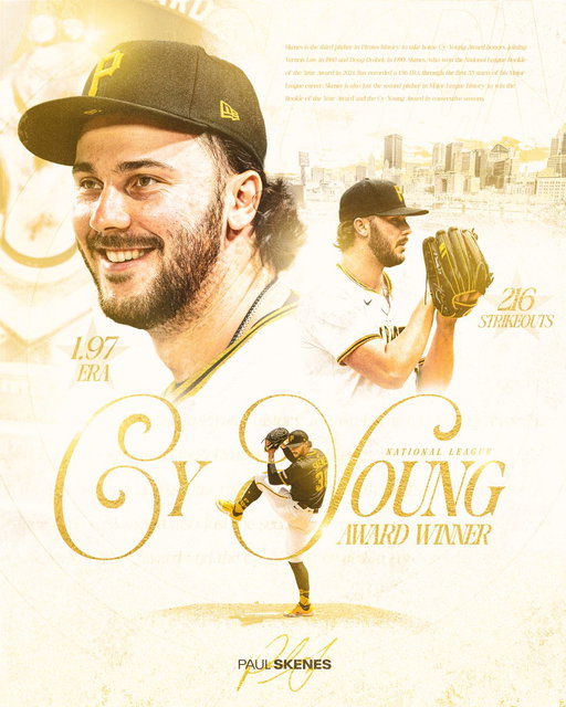 Never a doubt.

Paul Skenes is your 2025 NL Cy Young Award Winner! 