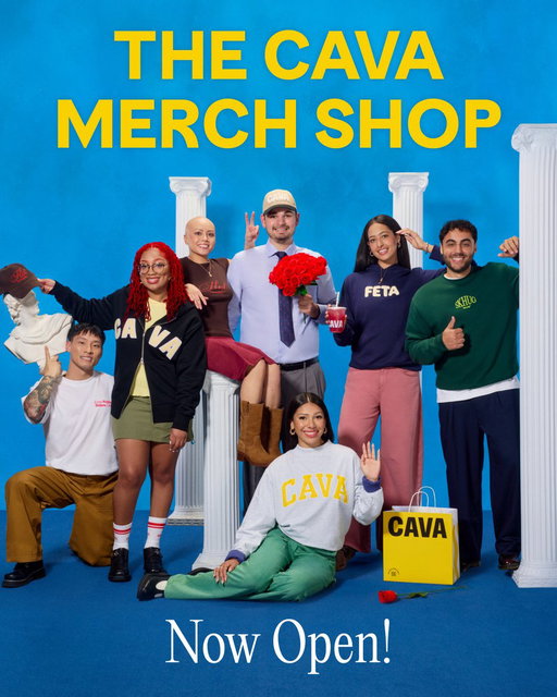 MERCH IS LIVE 💛

We brought together the mukbang multiverse to bring you CAVA merch for the first time ever.

Grab your pieces, rep your favorite flavors now. 

https://t.co/x0dB2xLmVr 