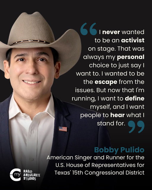 Latin Grammy winner @bobbypulido425 spent decades onstage, but now he has a new challenge: politics.

In this conversation with @jorgeramosnews and @paoramos, Bobby shares what’s at stake for his community and how his career in music has prepared him for public service. 