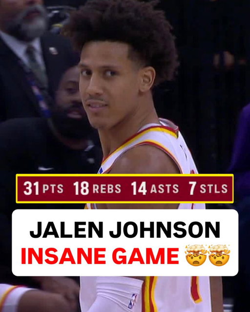 Jalen Johnson almost had a QUADRUPLE DOUBLE. 🤯🤯🤯 