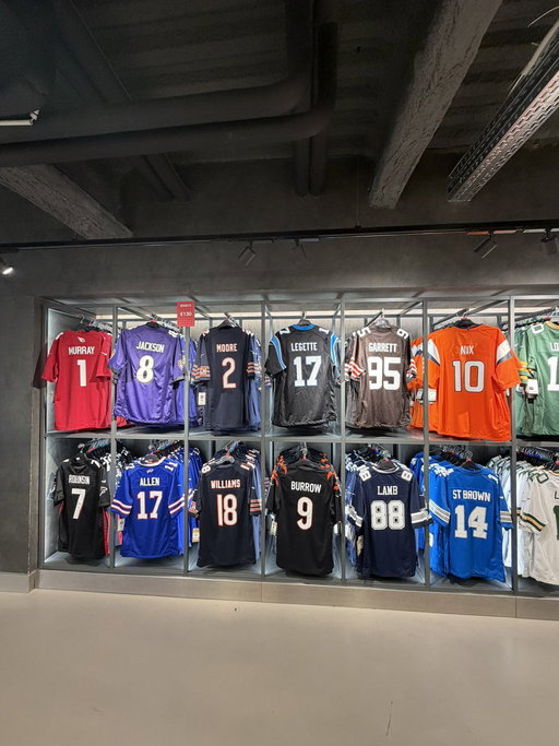 I NEED to know how they pick which jerseys would be at the NFL shop in Madrid 
