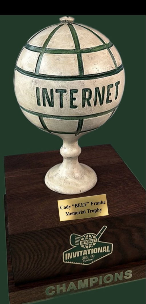 The @Internetinvite Trophy has been renamed. Introducing…

The Cody “Beef” Franke Memorial Trophy 