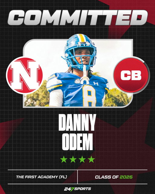 Elite cornerback Danny Odem, a longtime @HuskerFootball commit, tells @247Sports that his recruiting process is completely over.

"I shut down my recruitment."

@DannyOdem3 - https://t.co/uoEX8rqbtp

https://t.co/xU9kPucwoR

@michaelbruntz @Husker247BC @Andrew_Ivins 