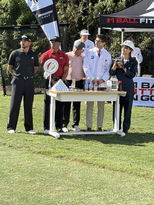 In the lab with the @bridgestonegolf lads 🧪 