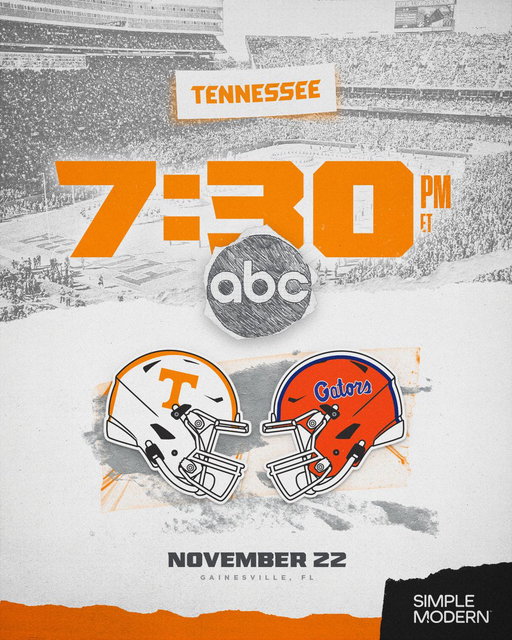 game time is set ‼️

at Florida
🗓️ November 22
⌚️ 7:30pm ET
📺 ABC
📍 Gainesville, FL 