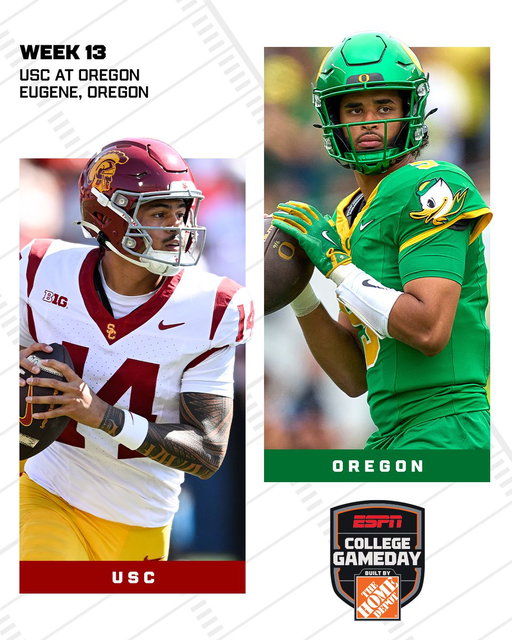 We're heading back to Eugene as Oregon hosts USC in a Big Ten rivalry clash‼️ 