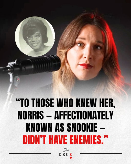 It’s been 50 years since Norris “Snookie” Evans was killed in her home.

Why would someone target her? And why has no one ever been held accountable?

Listen to Norris's story on The Deck:
https://swap.fm/l/TheDeckSocial 