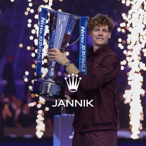 Congratulations @janniksin on a fantastic 2nd consecutive title at the Nitto @atptour Finals. This crown is yours. #RolexFamily #Reachforthecrown 