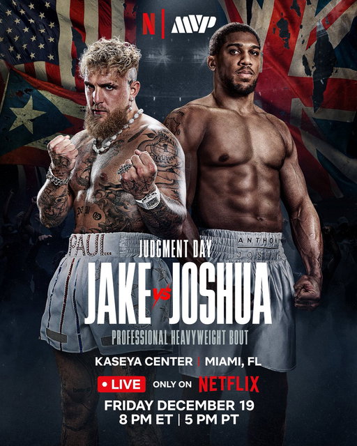 Yes, it’s real. 

JAKE PAUL vs ANTHONY JOSHUA will go head to head in a pro heavyweight fight LIVE only on Netflix. Friday December 19. #JakeJoshua 