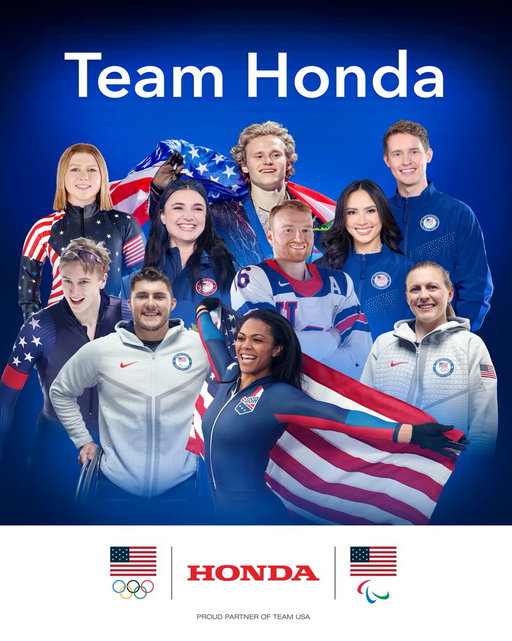 Going for Gold for Team USA in Milano Cortina 2026 🥇
Honda is excited to announce our 10 Team Honda ambassadors for the Olympic and Paralympic Winter Games Milano Cortina 2026: 

⛸️ Madison Chock & Evan Bates 
🏒 Kendall Coyne Schofield 
⛷️ Audrey Crowley 
🏒 Declan Farmer 
🏂 Brenna Huckaby 
🛷 Kaysha Love 
⛸️ Ilia Malinin 
🏒 Brody Roybal 
⛸️ Jordan Stolz

Learn more about our partnership here: https://t.co/fiWcYz3Jjz