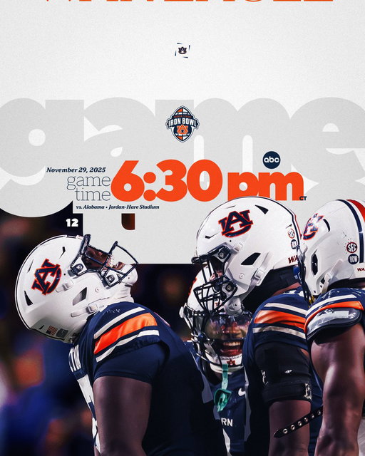 The Iron Bowl. Under the Lights. 🦅 