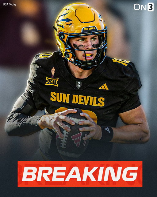 BREAKING: Arizona State star QB Sam Leavitt's return to the program in 2026 is doubtful, @SWiltfong_ & @PeteNakos report. 

Leavitt's camp is actively shopping the talented passer “at a high level”

Intel: https://t.co/bf7yTMoTqh