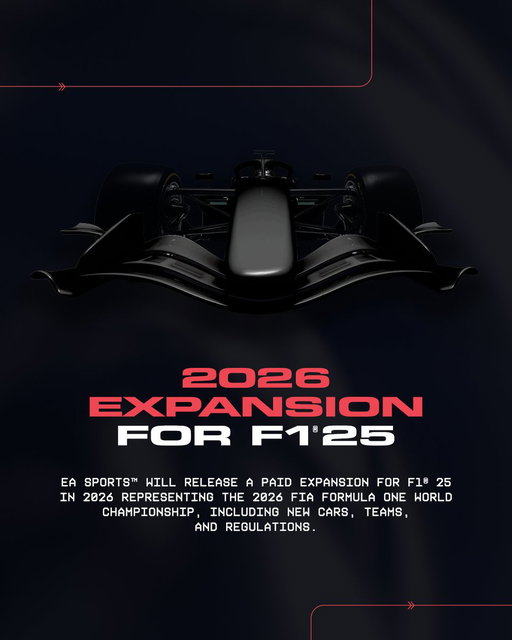 🚨 ANNOUNCEMENT 🚨

EA SPORTS will release a paid expansion for #F125 in 2026, with the current game serving as the foundation for the 2026 season.

Additionally, 2027 will see the release of a new, reimagined EA SPORTS F1 title, that looks, feels, and plays differently.

📕 Read more: https://t.co/UCHTlPJwTh