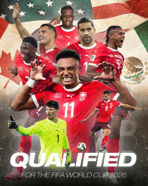 American dream? More like SWISS TEAM! 🇨🇭💪

Wir gehen an die WM 2026!
Nous allons à la Coupe du monde 2026!
Andiamo al Mondiale 2026! 