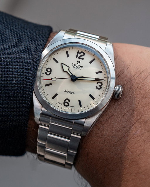 Tudor just dropped a new chapter for Ranger line at Dubai watch week, including much-anticipated 36mm sizing and an all new “Dune” dial. Featuring a cream beige dial and black markers, the Dune takes on the Ranger have done away with the faux-tina lume we’re used to seeing across the line in favor of lume plots on the outer track. There are a total of six new models, including 36 and 39mm options for the cream Dune dial models, and two new 36mm models for the classic black dial Ranger, either on a NATO strap or bracelet. Most importantly, the bracelet offered for the 36mm models also has a T-fit clasp for easy adjustment. Prices for the 36mm Rangers start at $3,350, and each model is powered by the COSC-Certified MT5400 automatic caliber. Let us know what you think of the newest Tudor Rangers in the comments!

#Tudor #TudorWatches #TudorRanger #Watches #WatchCommunity #WatchEnthusiast