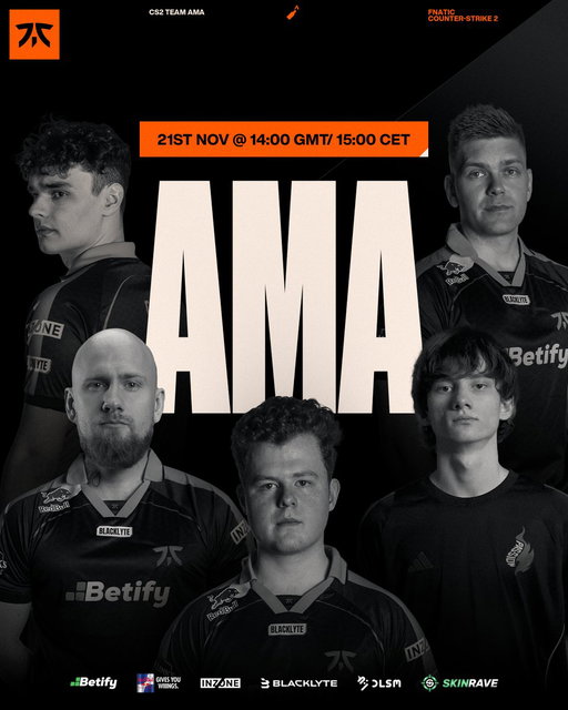 Got anything you want to ask the team ahead of the Budapest Major? They’re answering your questions on the app this Friday @ 15:00 CET!   

Send them in here: http://fna.tc/CS2-AMA 