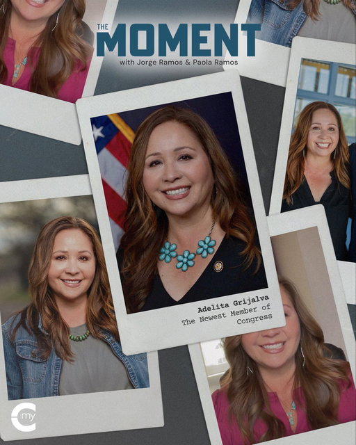 A new chapter in Congress begins with the election of @AdelitaForAZ who is bringing generational change with her.

On the latest episode of #TheMoment with @paoramos and @jorgeramosnews , newly elected Congresswoman— 