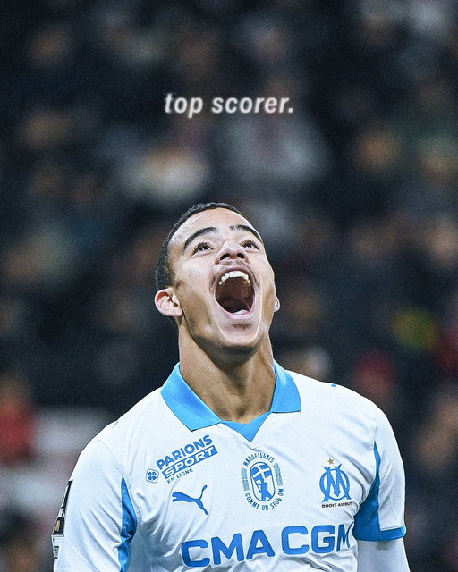 Mason Greenwood, Ligue 1’s top scorer 🥇 