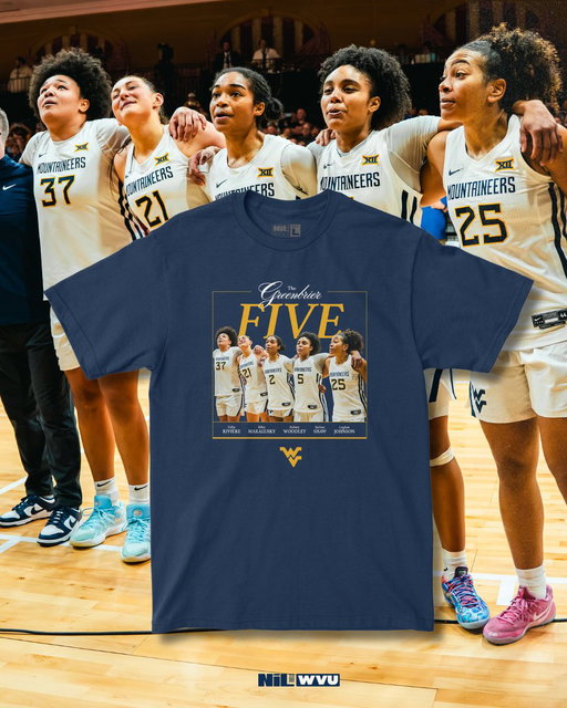 5 players. 1 amazing moment.

Our new drop celebrates the Greenbrier Five and the Mountaineers win over No. 15 Duke! Rep the toughness shown by this group in this limited edition tee!

Shop: https://t.co/PidPZNq65d 