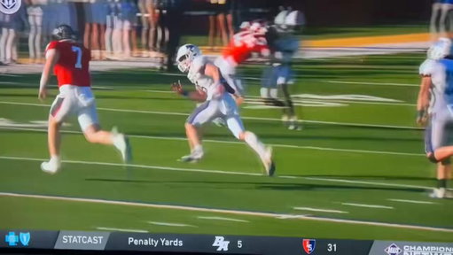 This happened in a Mississippi private school championship game between Lamar and Brookhaven Academy today. If that’s a coach, gotta be fired, right? 