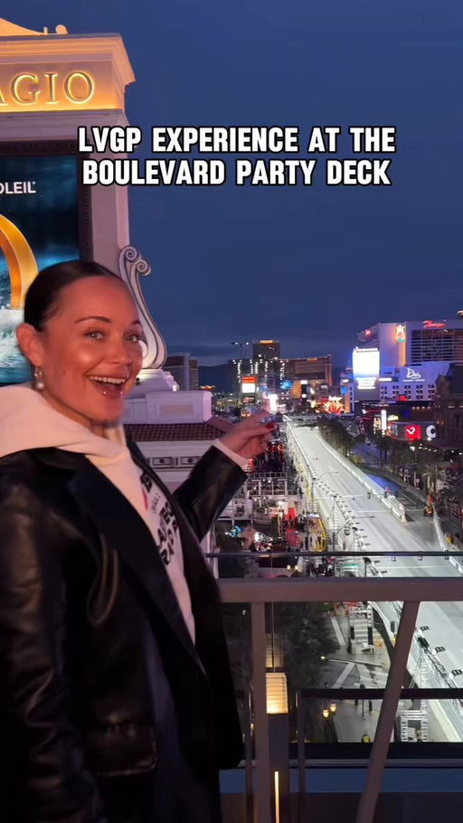 This @f1lasvegas Watch Party at The Boulevard Pool Deck @cosmopolitan_lv is where big screens, tasty bites, and Strip energy make every lap a celebration 🎉 