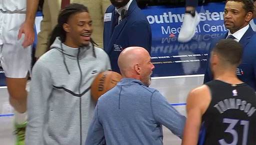 Ja Morant to Klay Thompson 🍿 

“You a bum now” 
