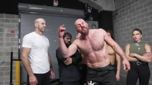 "THE BATTLE CONTINUES TOMORROW! That's what the life is about, man! Y'all celebrating the regular season, man."

EXCLUSIVE: @JonMoxley and the Death Riders react to his match against @KORCombat – and its aftermath – from #AEWFullGear. 