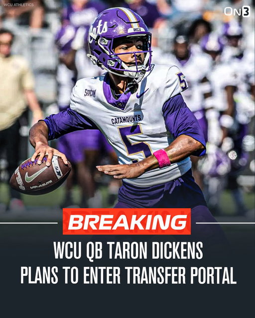 NEW: Western Carolina QB Taron Dickens plans to enter the NCAA Transfer Portal, @PeteNakos reports. 

Dickens passed for 3,508 yards, 38 touchdowns and 2 interceptions this season. 

https://t.co/7VOSMTa8VR 