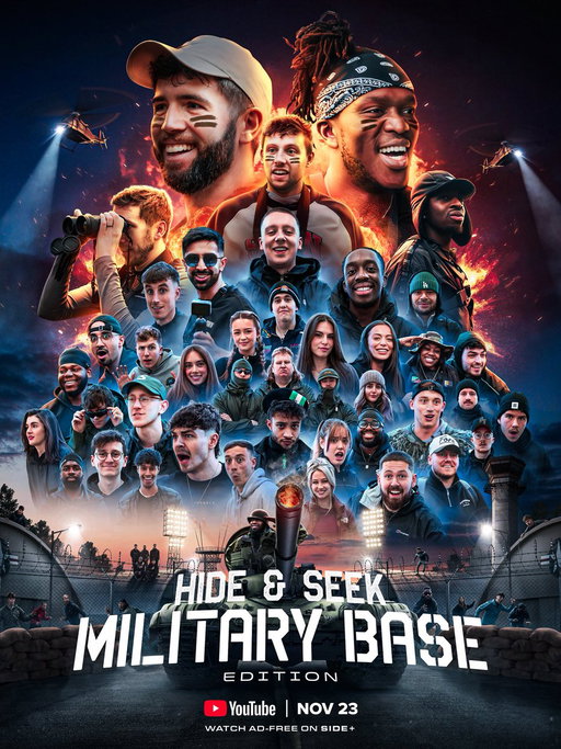 They can run but they can’t hide 

Sidemen Hide and Seek Military Base Edition is OUT NOW!!! 