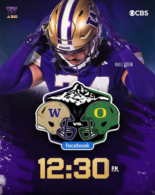12:30 Kickoff this Saturday at Husky Stadium 🚨 Be early. Be loud. 