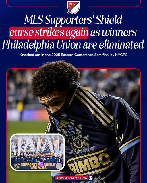 With Philadelphia Union being eliminated, only six teams in MLS history have won both the MLS Supporters’ Shield and MLS Cup in the same season:

🏆 D.C. United – 1997, 1999
⚡ Sporting KC – 2000
🌟 LA Galaxy – 2002, 2011
🔥 Columbus Crew – 2008
🍁 Toronto FC – 2017
🚀 LAFC – 2022