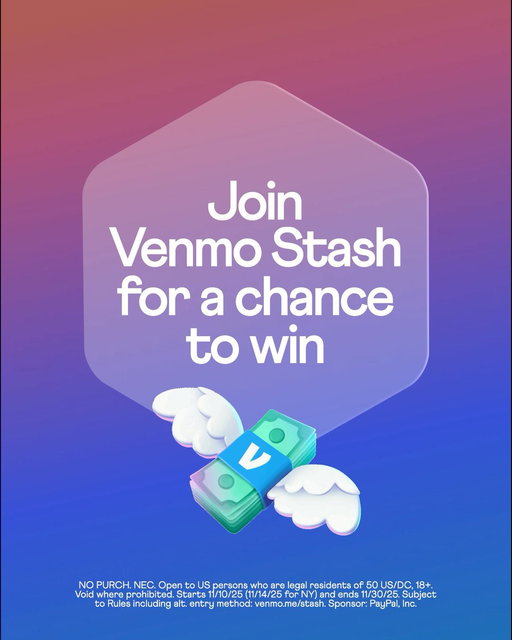 Hey, you. Yeah, you 🫵 ​
​
$100k could be yours and all you gotta do is join Venmo Stash and choose a bundle of your favorite brands by 11/30/25. Link in bio for more info 🤑 See official rules. 
