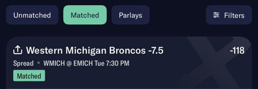 49 Day Football Challenge: DAY 49 (34-14)

WMU -7.5 🔐 

7 weeks later. A bazillion wins. A couple losses. Who’s tailing the last day play? 👀 