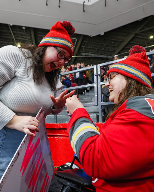 LOVE IS IN THE AIR! 💍

Sending the BIGGEST CONGRATULATIONS to Season Ticket Members Dani and Theresa on their engagement at tonight's game! Wishing you both a lifetime of happiness 🥹❤️ 