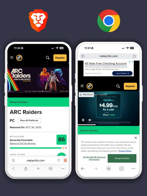 Same website. Two different experiences. 